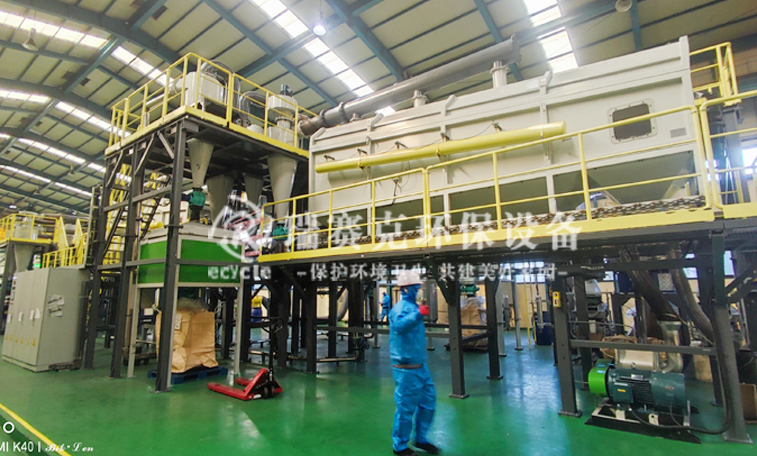 熱解廢舊鋰電池打粉處理生產(chǎn)線(xiàn)湖北客戶(hù)現(xiàn)場(chǎng)